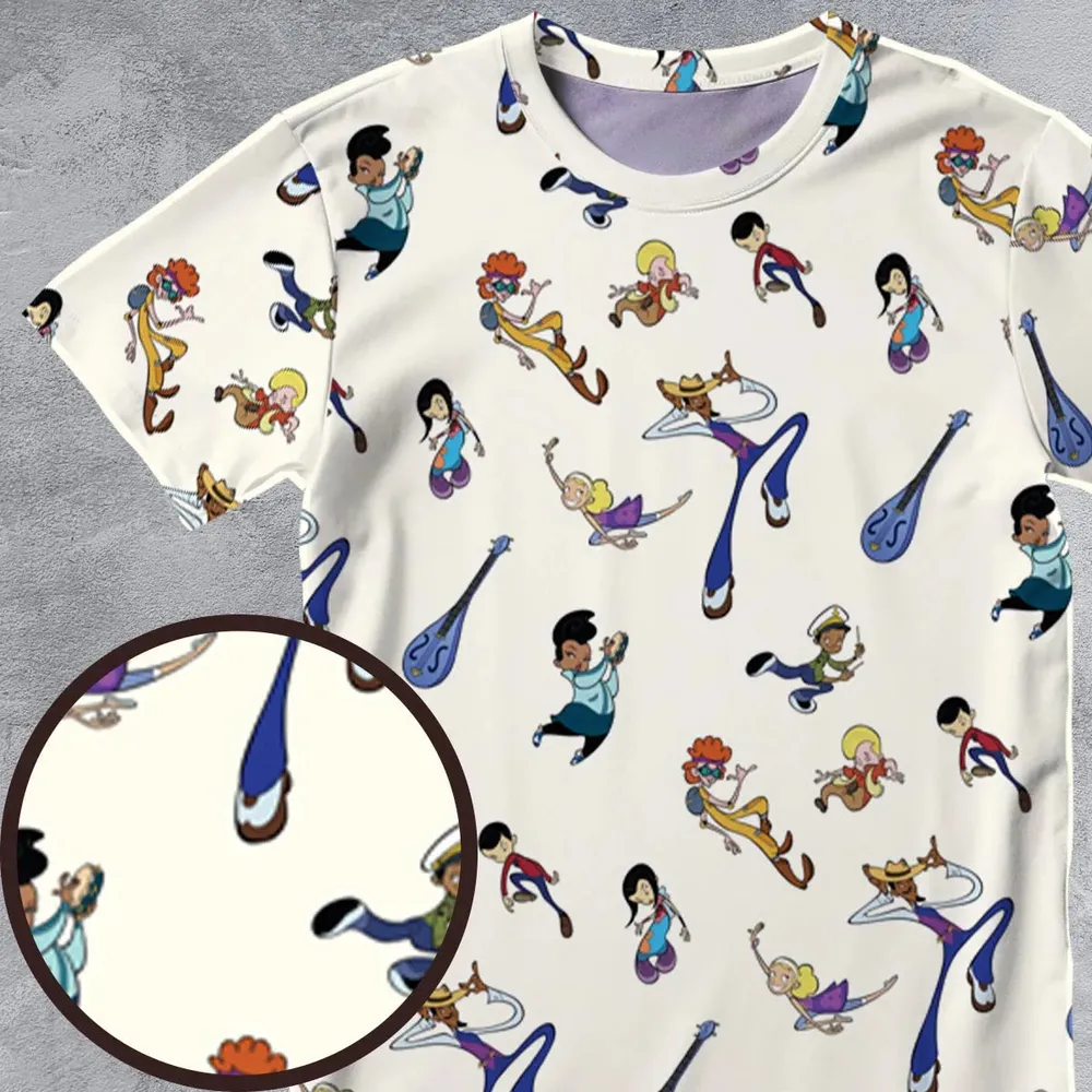 Class Of 3000 Characters Pattern All-Over Print Unisex T-Shirt - 4