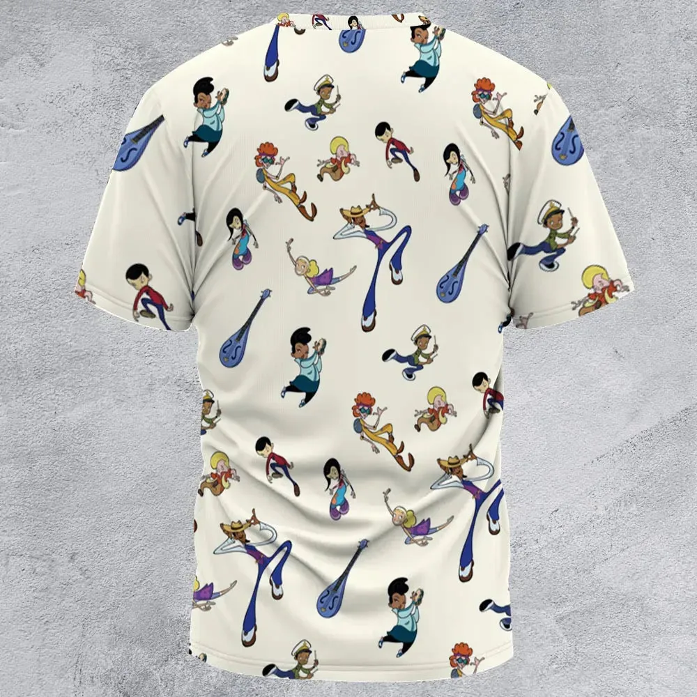 Class Of 3000 Characters Pattern All-Over Print Unisex T-Shirt - 2