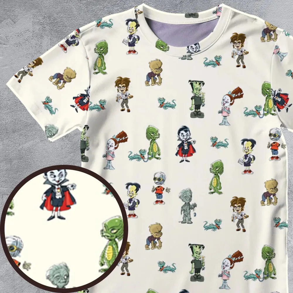 Classic Universal Monster Babies All-Over Print Unisex T-Shirt - 4