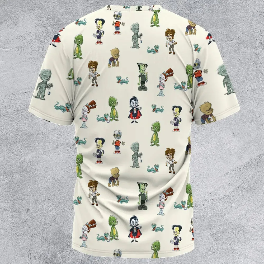 Classic Universal Monster Babies All-Over Print Unisex T-Shirt - 2