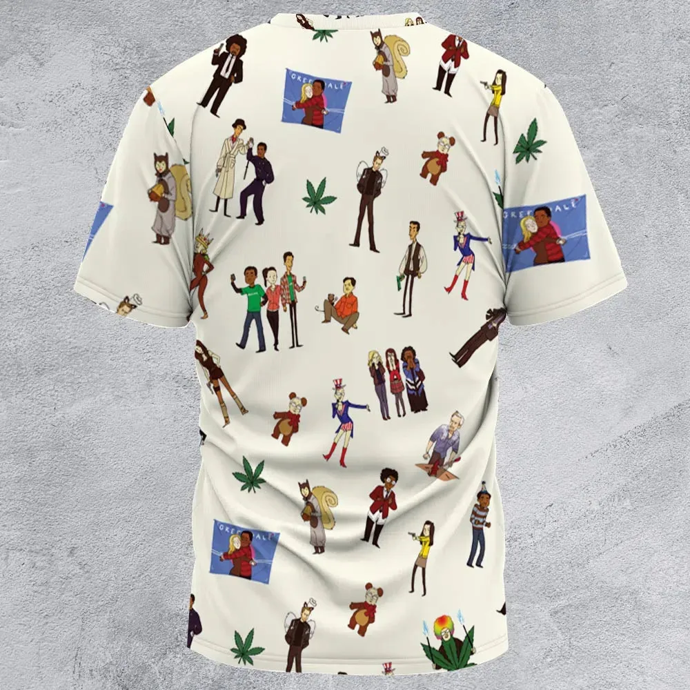 Community Characters Costumes Pattern All-Over Print Unisex T-Shirt - 2