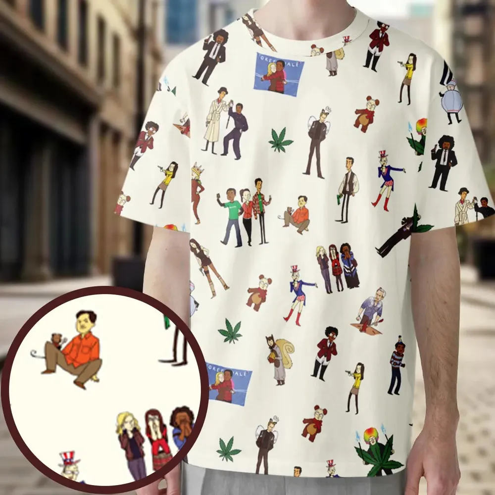 Community Characters Costumes Pattern All-Over Print Unisex T-Shirt - 3