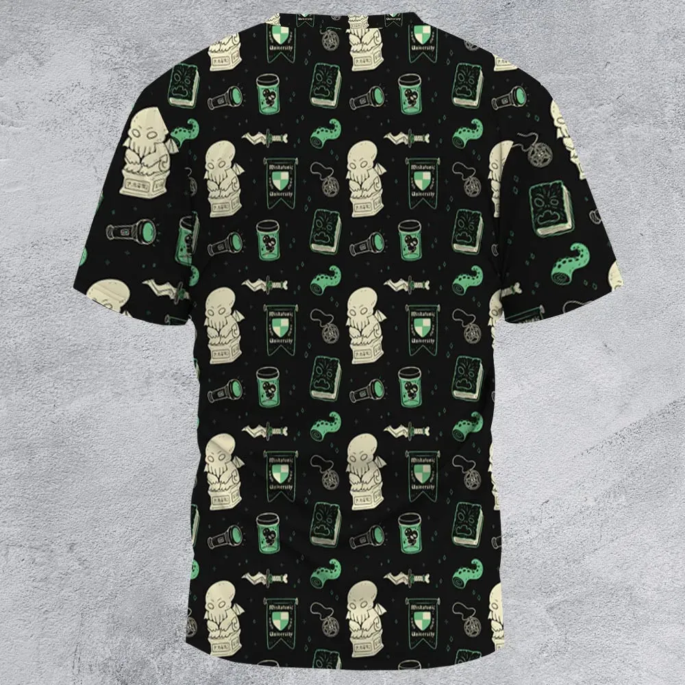 Cthulhu H.P Lovecraft Miskatonic University All-Over Print Unisex T-Shirt - 2