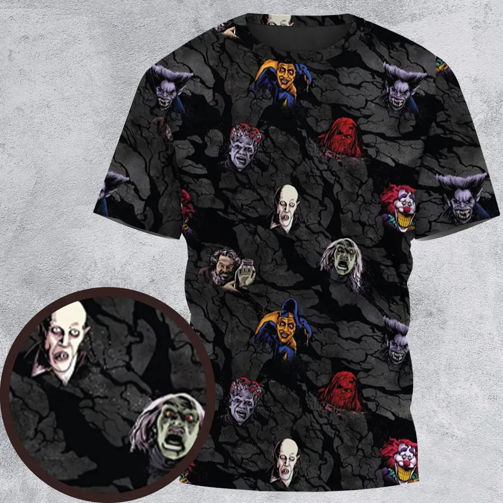Cult Movie Characters Ghastly Grinner Nosferatu All-Over Print Unisex T-Shirt - 2