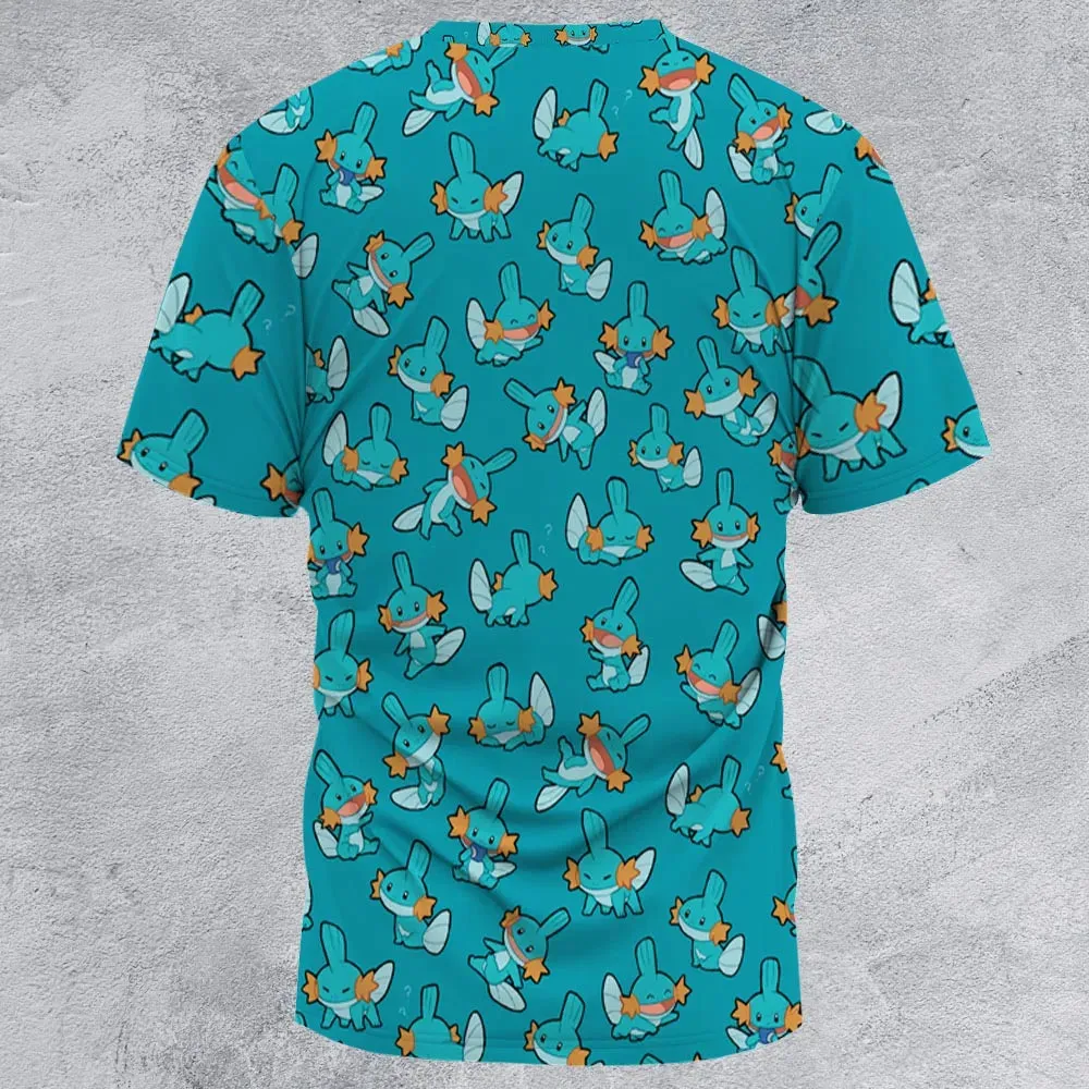 Cute Mudkips Pokemon All-Over Print Unisex T-Shirt - 3