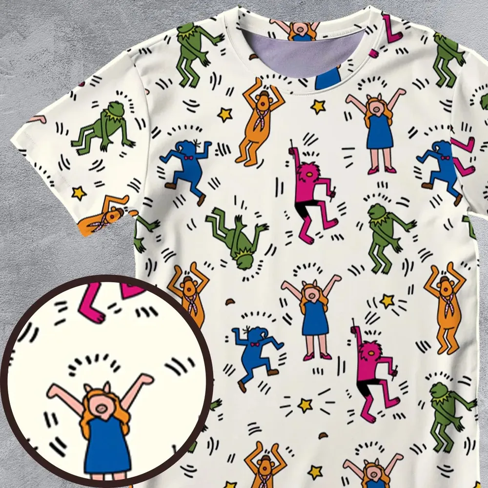 Dancing Muppets The Muppets Characters All-Over Print Unisex T-Shirt - 4