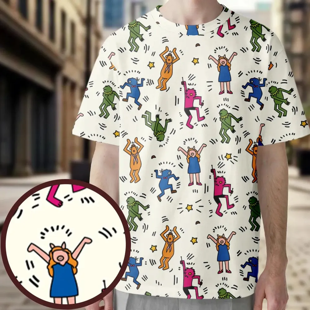 Dancing Muppets The Muppets Characters All-Over Print Unisex T-Shirt - 3