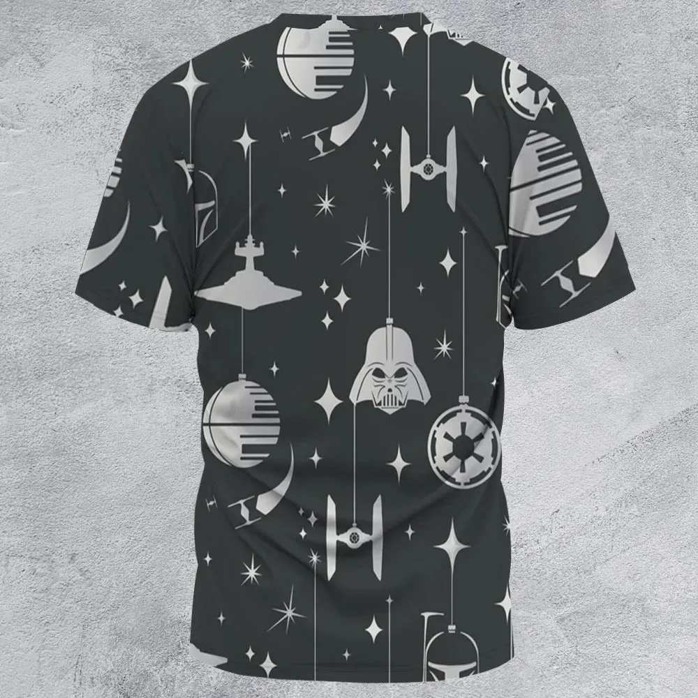 Dark Side Holiday Star Wars All-Over Print Unisex T-Shirt - 3