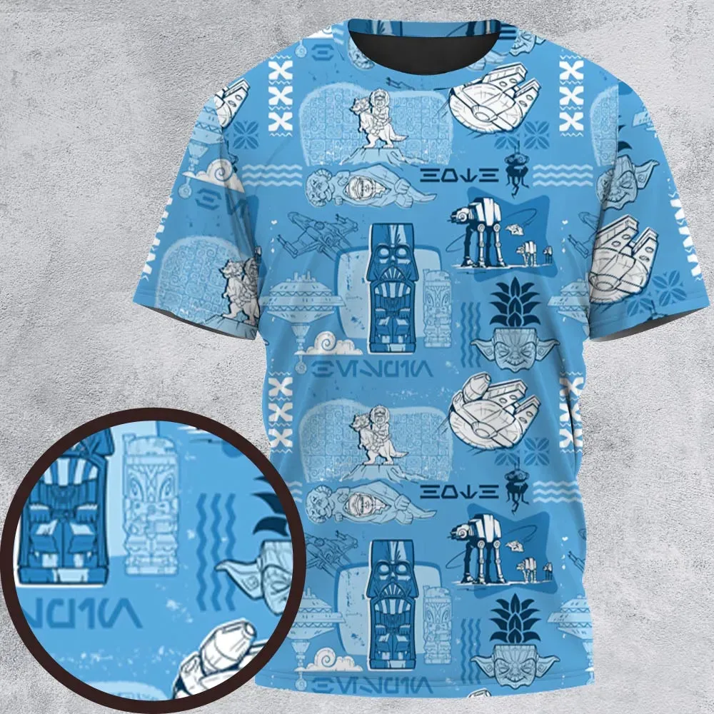 Dark Side Star Wars Tiki Shack All-Over Print Unisex T-Shirt - 2