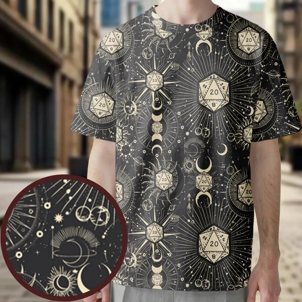 Diceyverse Dice RPG DND All-Over Print Unisex T-Shirt - 4