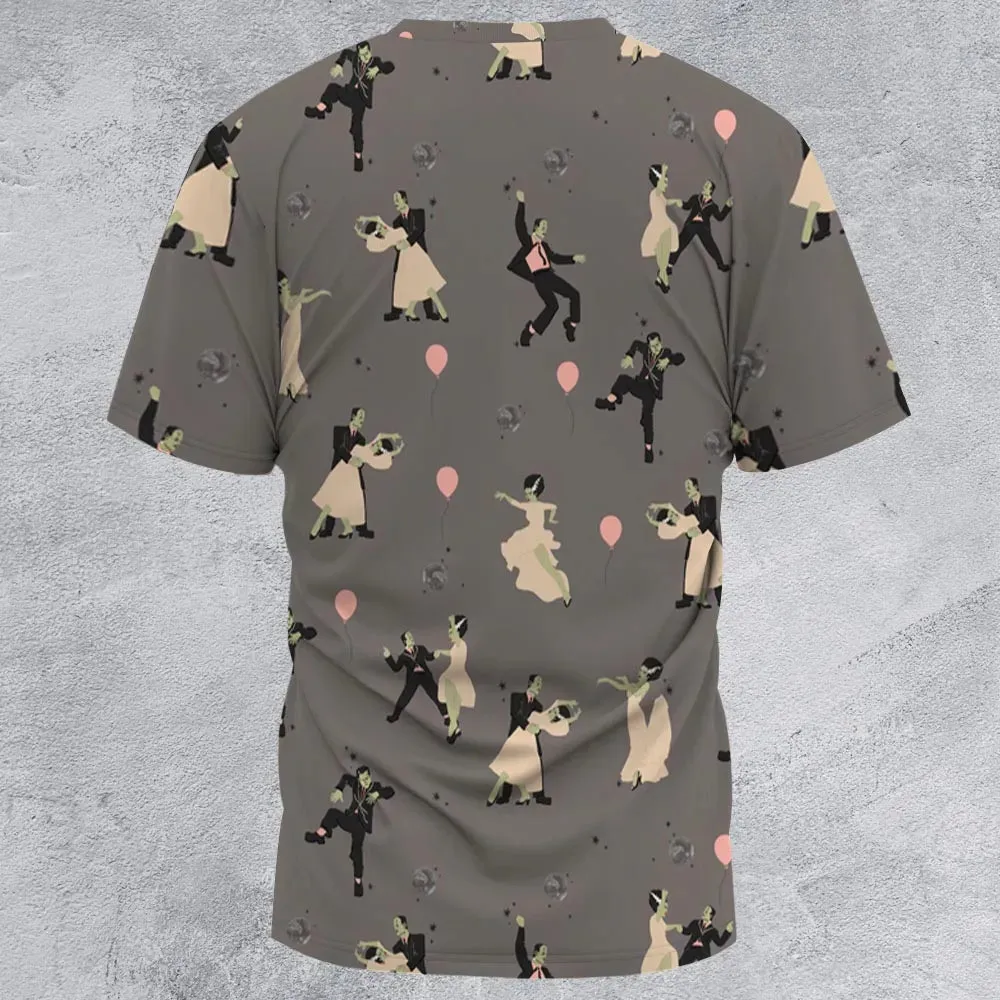 Dirty Dancing Frankenstein and Bride of Frankenstein All-Over Print Unisex T-Shirt - 3