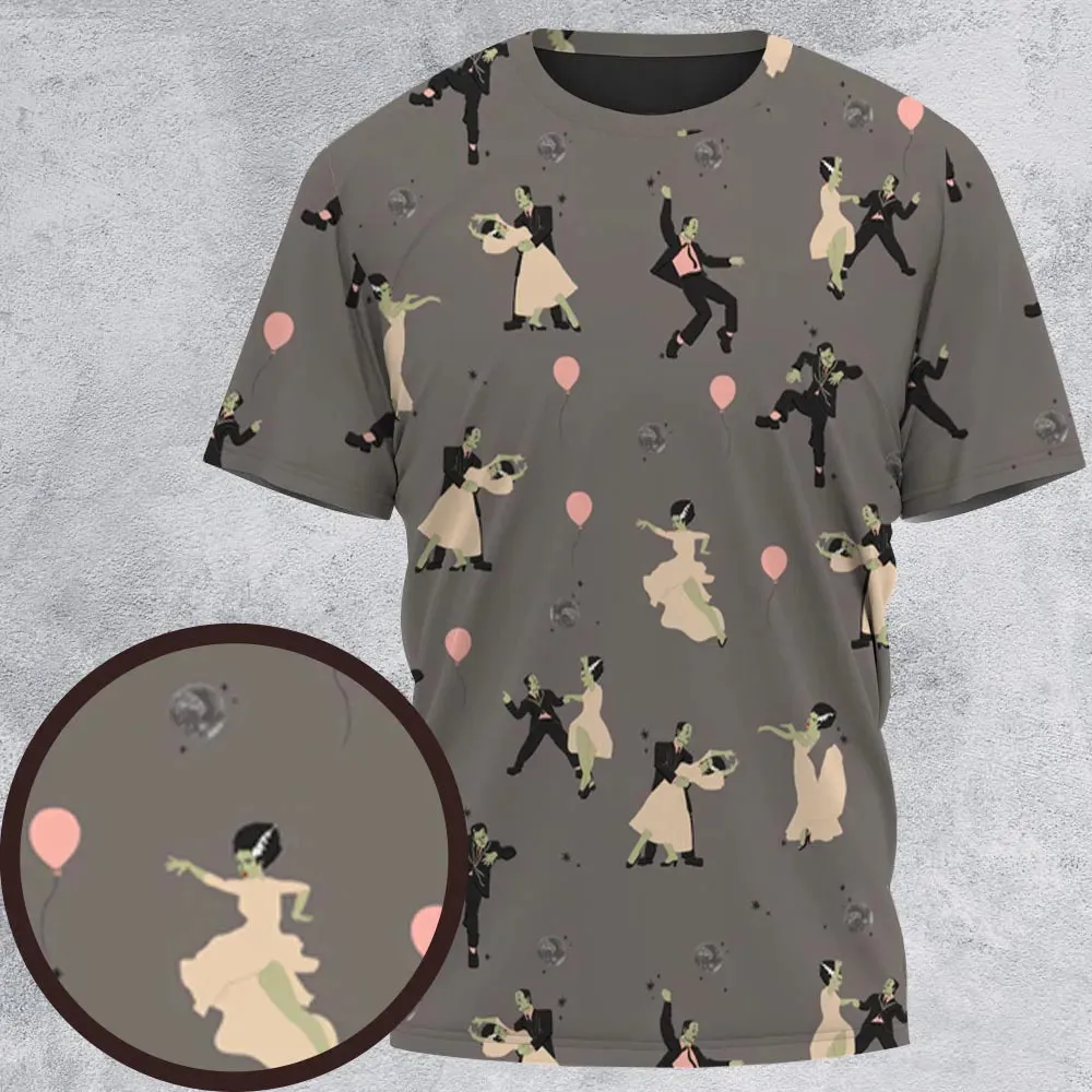 Dirty Dancing Frankenstein and Bride of Frankenstein All-Over Print Unisex T-Shirt - 2