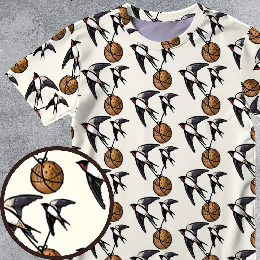 European Swallow Monty Python Holy Grail All-Over Print Unisex T-Shirt - 4