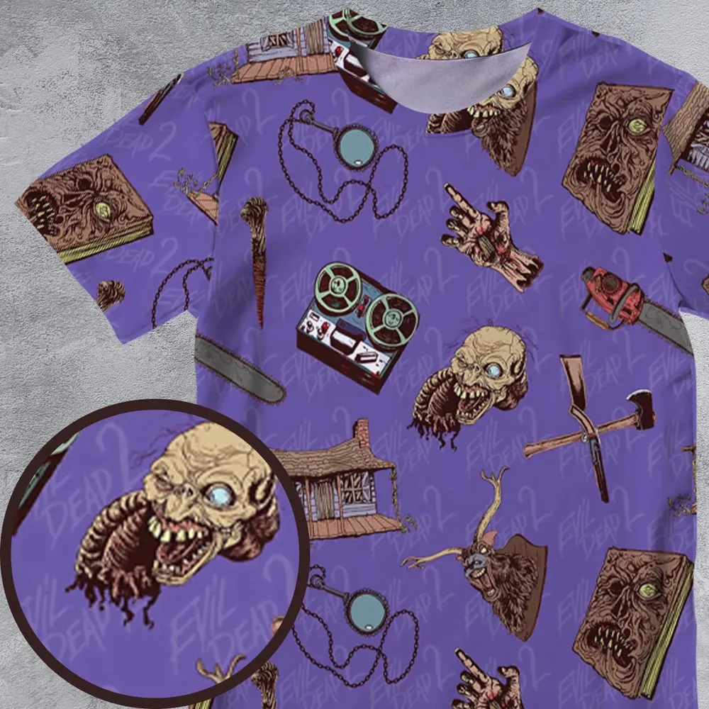 Evil Dead Horror All-Over Print Unisex T-Shirt - 4