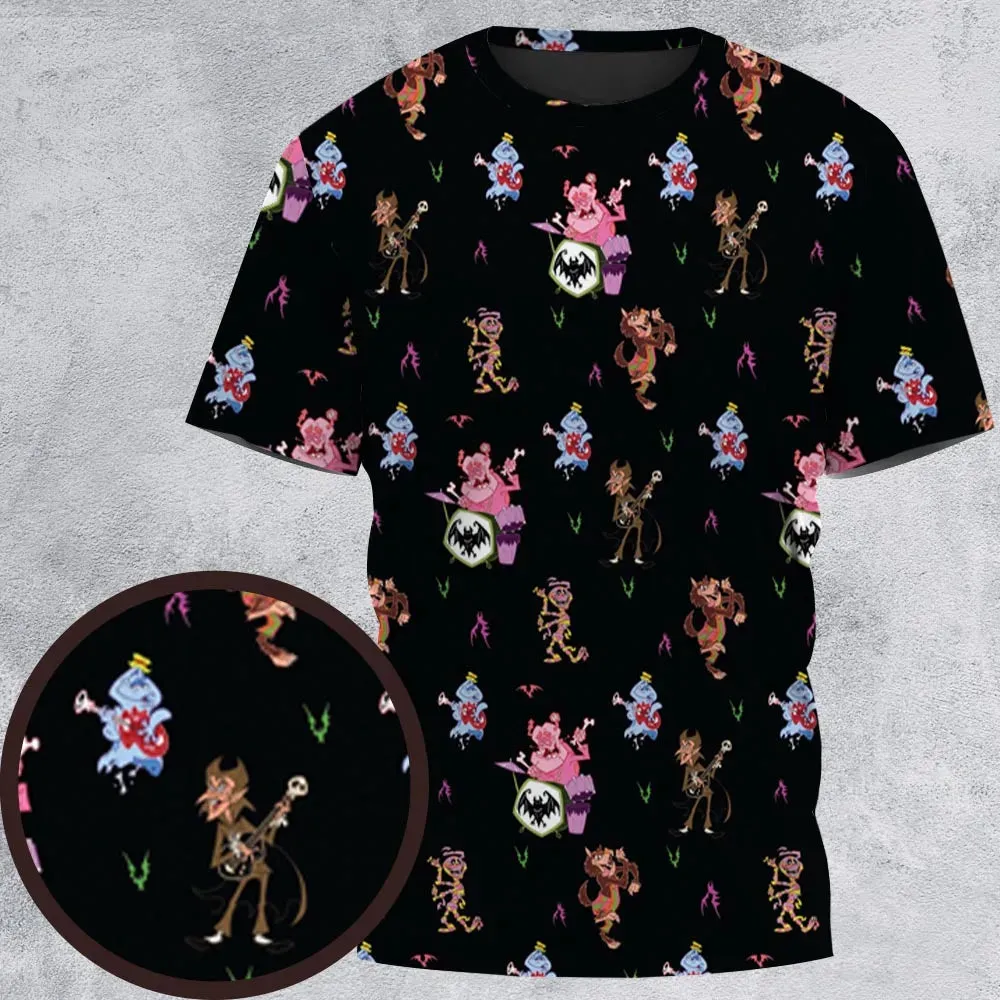 Monsters Cereal Pattern All-Over Print Unisex T-Shirt - 2