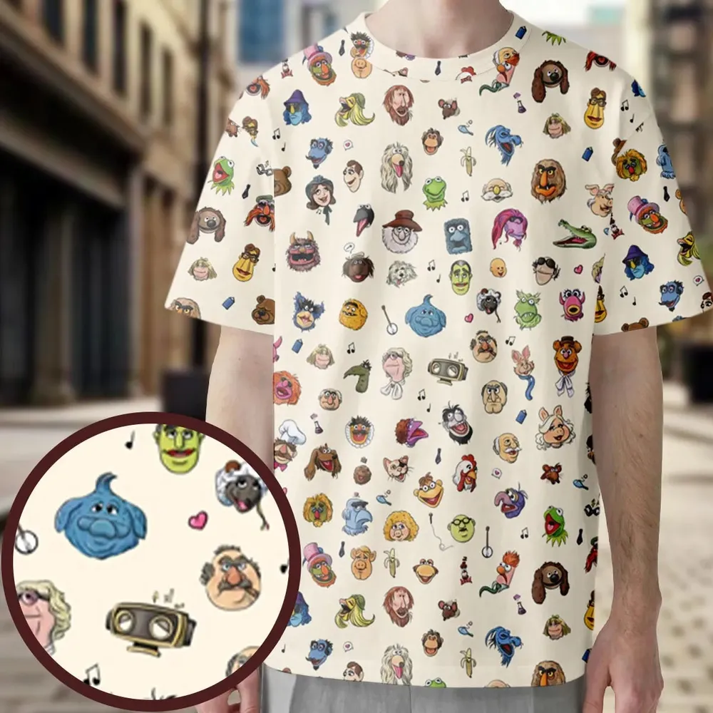 The Muppets Characters All-Over Print Unisex T-Shirt - 3