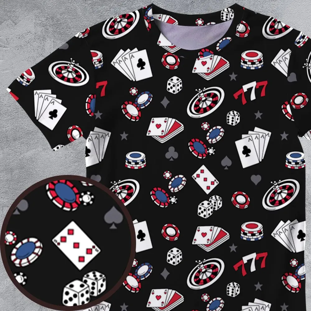 Poker Texas Hold’em All-Over Print Unisex T-Shirt - 4