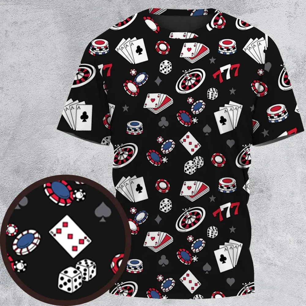 Poker Texas Hold’em All-Over Print Unisex T-Shirt - 2