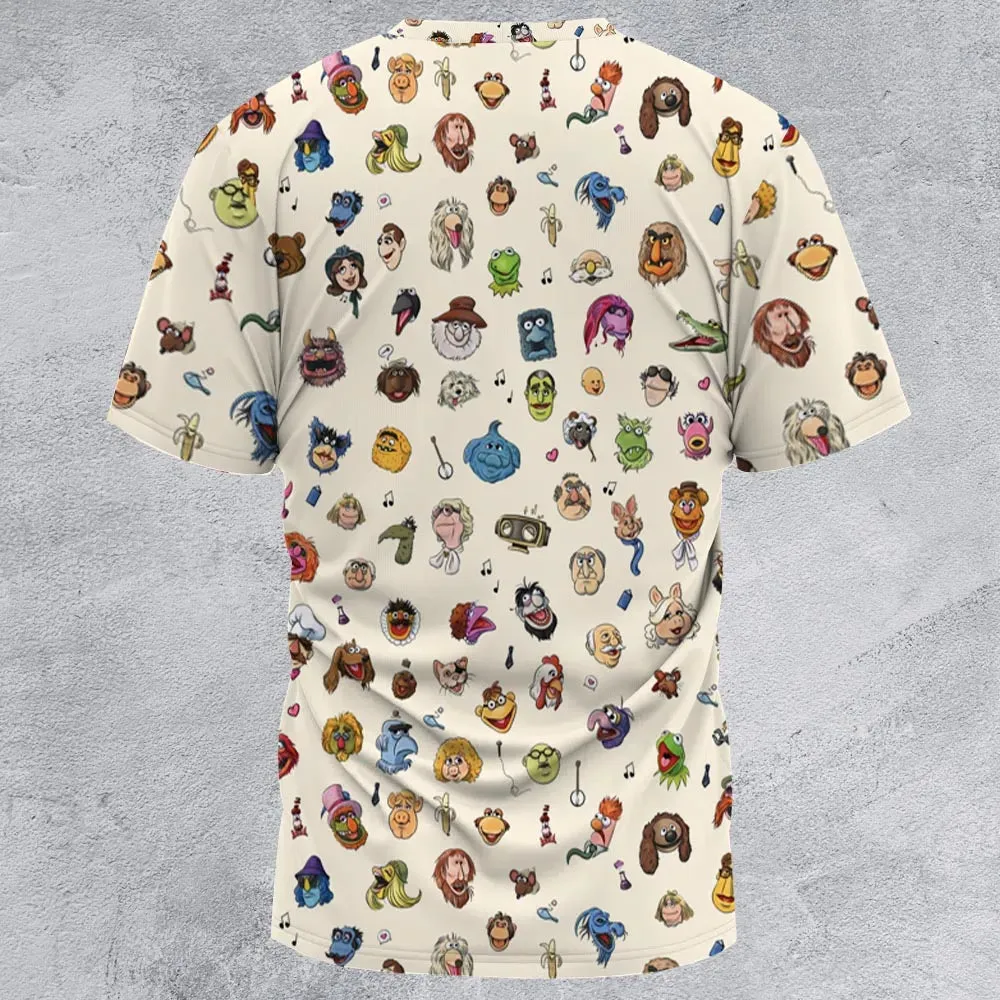 The Muppets Pattern All-Over Print Unisex T-Shirt - 2