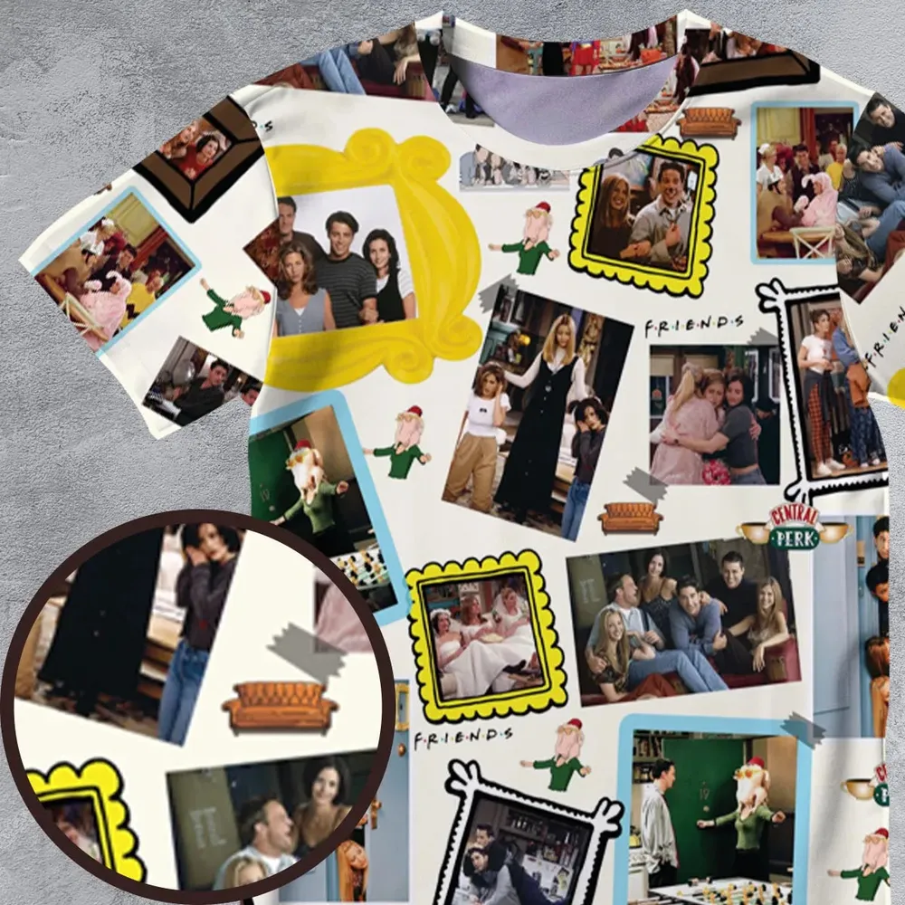 FRIENDS All-Over Print Unisex T-Shirt - 4