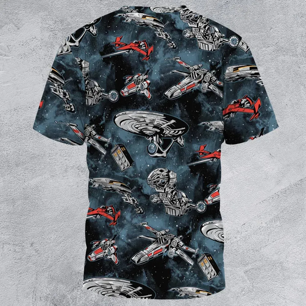 Ultimate Space Fleet All-Over Print Unisex T-Shirt - 2