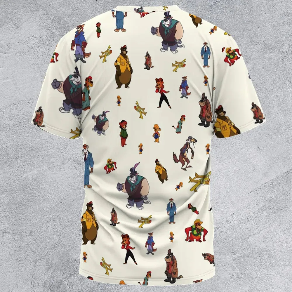 Talespin Characters All-Over Print Unisex T-Shirt - 2