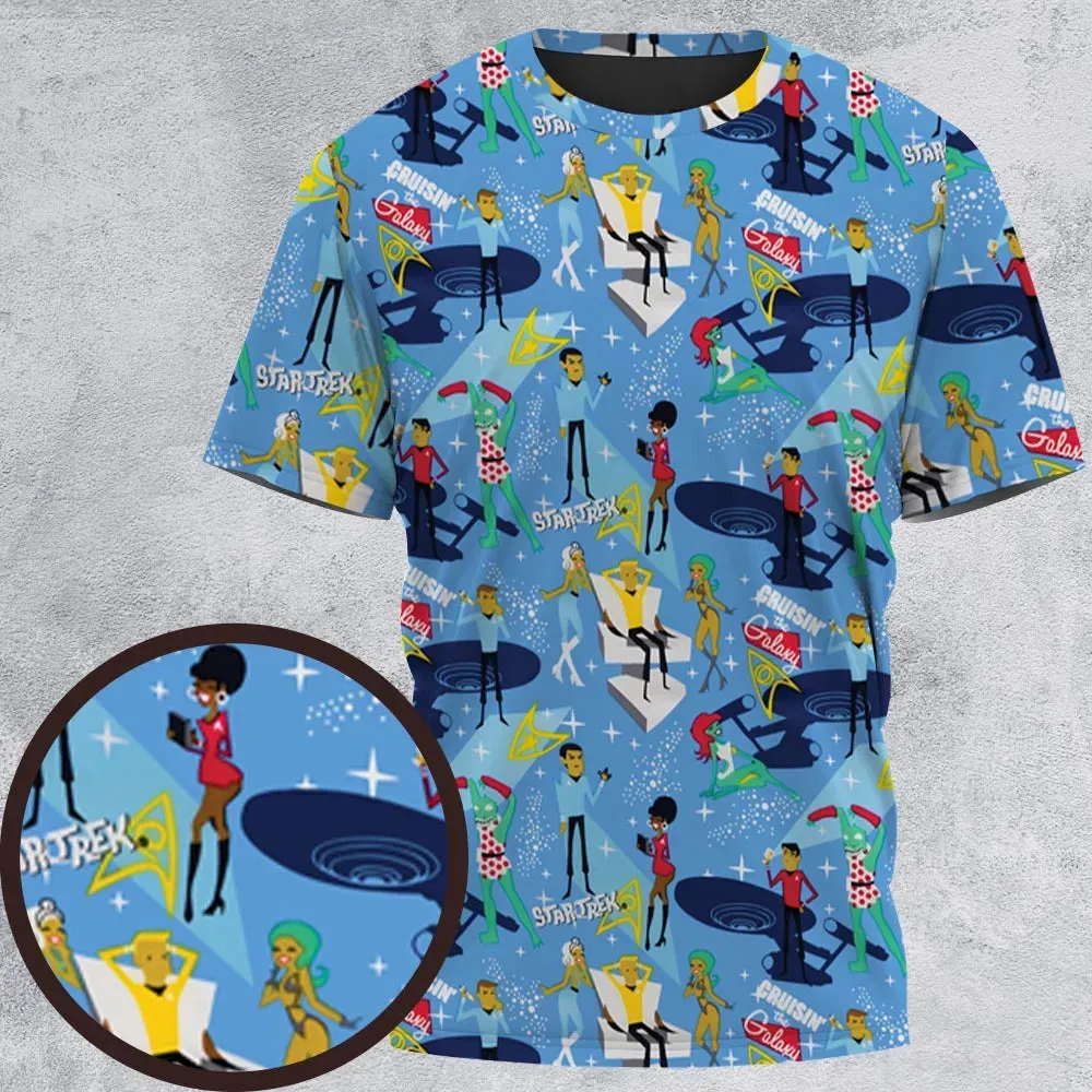 Cruisin' The Galaxy Star Trek All-Over Print Unisex T-Shirt - 2