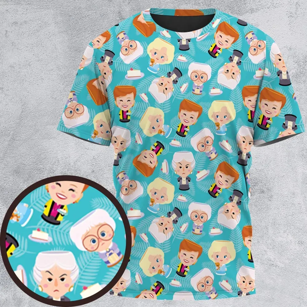 Little Dolls The Golden Girls All-Over Print Unisex T-Shirt - 2