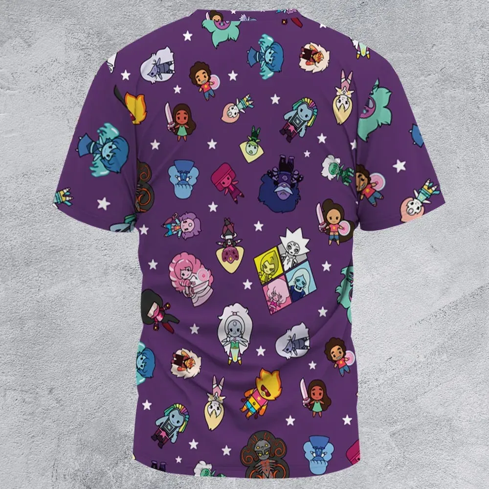 Crystal Gems Steven Universe All-Over Print Unisex T-Shirt - 3