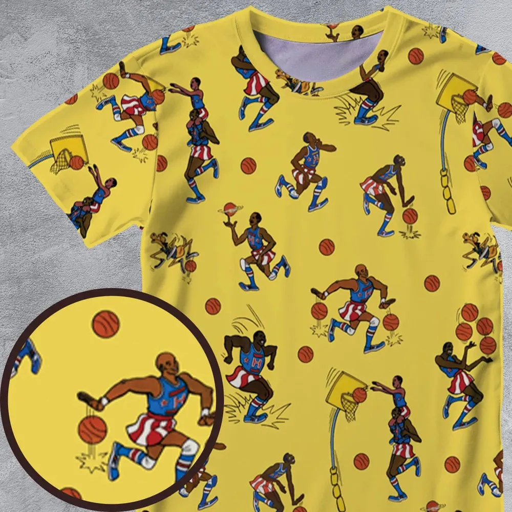 Harlem Globetrotters All-Over Print Unisex T-Shirt - 4