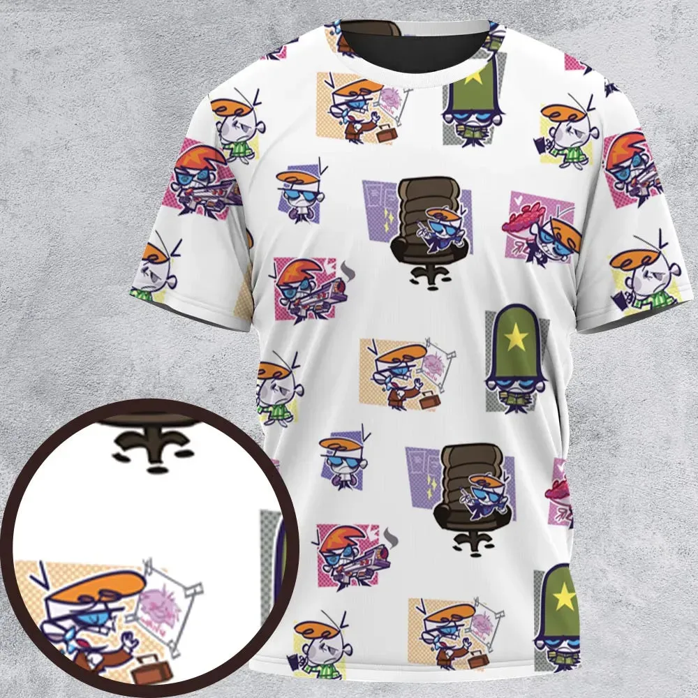 Dexter's Laboratory Characters All-Over Print Unisex T-Shirt - 2