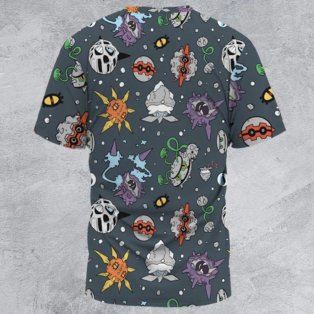 Rock Type Pokemon All-Over Print Unisex T-Shirt - 3