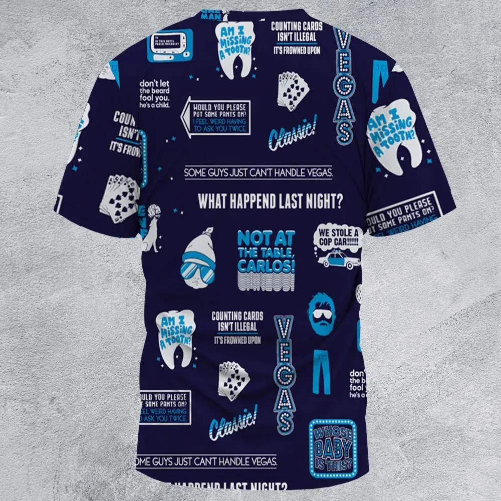 What Happened Last Night The Hangover All-Over Print Unisex T-Shirt - 3