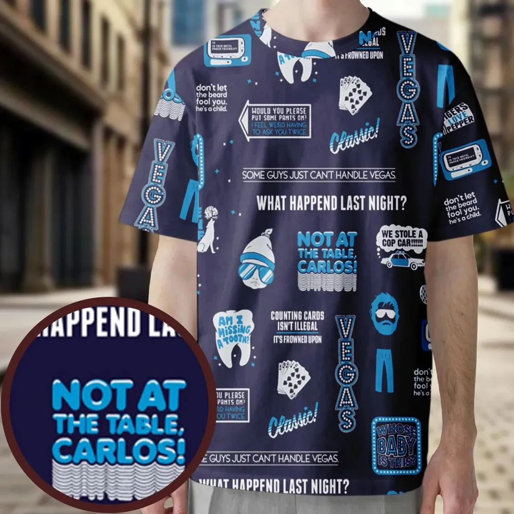 What Happened Last Night The Hangover All-Over Print Unisex T-Shirt - 4