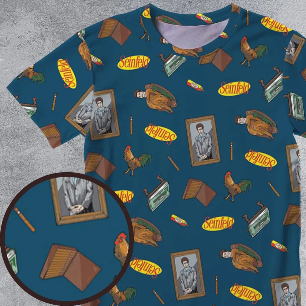 Seinfeld Kramer Icons Pop Culture All-Over Print Unisex T-Shirt - 4