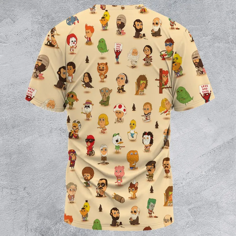 Mini Famous Characters All-Over Print Unisex T-Shirt - 2