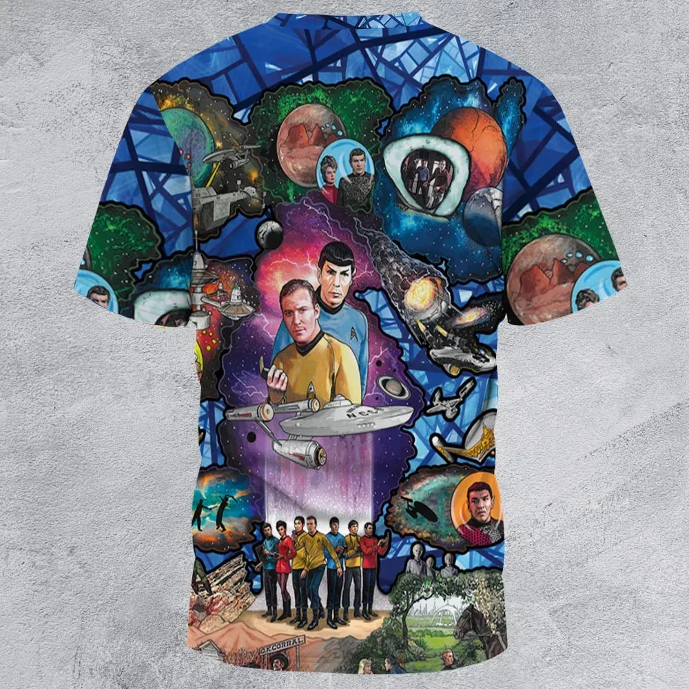 The Beginning Star Trek Pattern All-Over Print Unisex T-Shirt - 3
