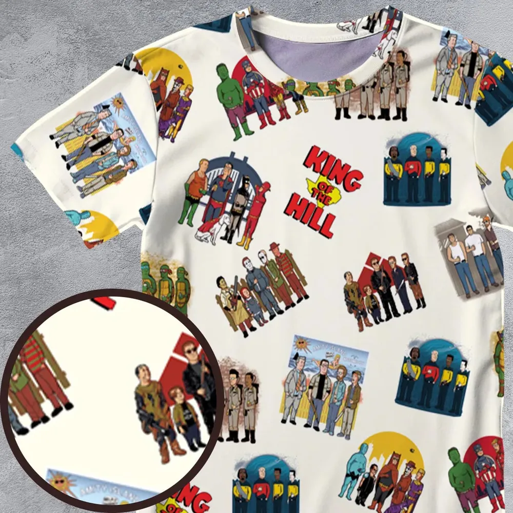 Hank's Friends King Of The Hill Parody All-Over Print Unisex T-Shirt - 4