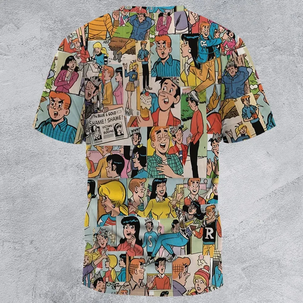 Archie Comics Characters All-Over Print Unisex T-Shirt - 2