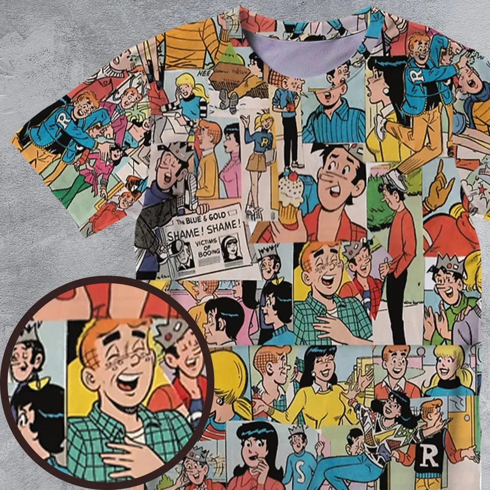 Archie Comics Characters All-Over Print Unisex T-Shirt - 4