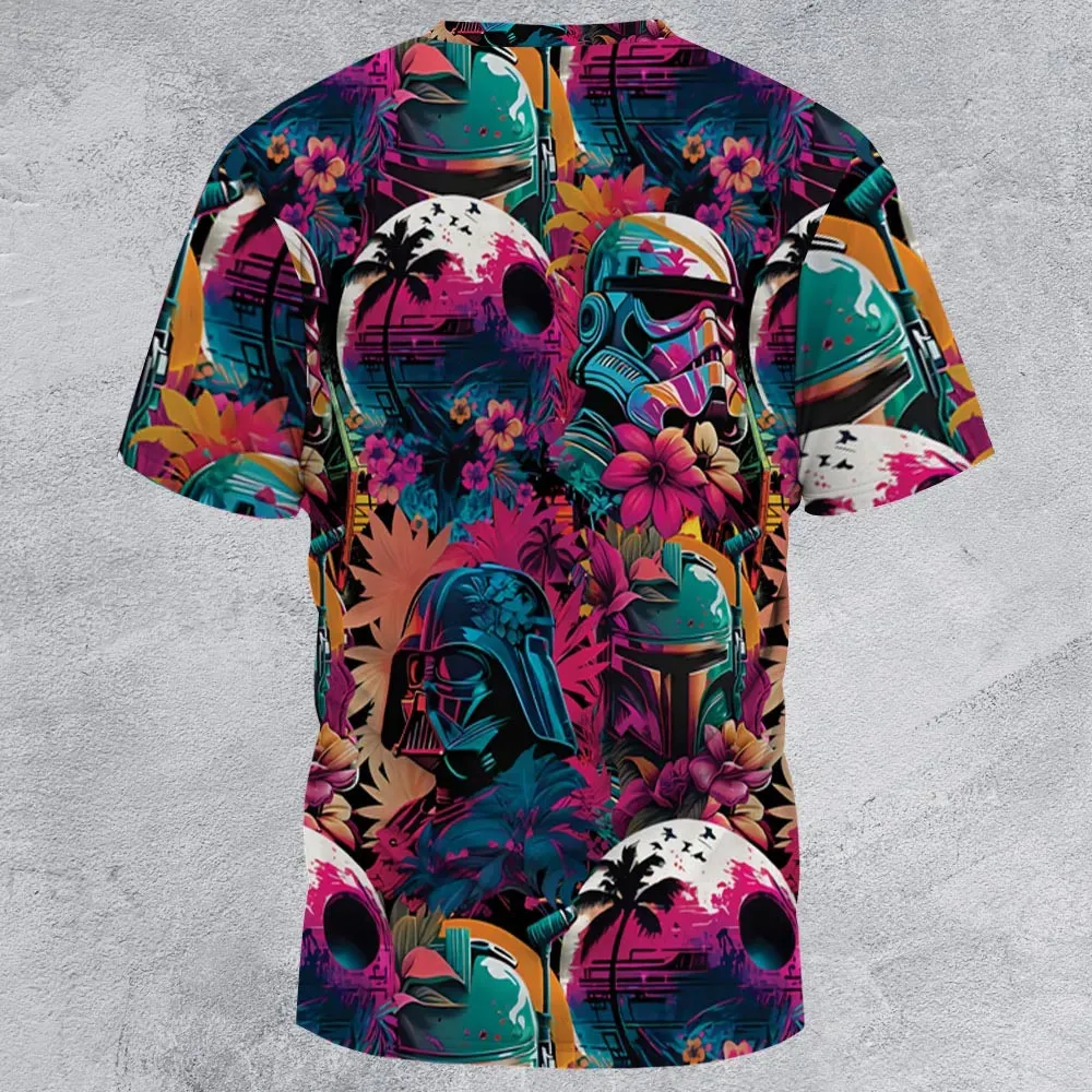 Star Wars Synthwave All-Over Print Unisex T-Shirt - 2