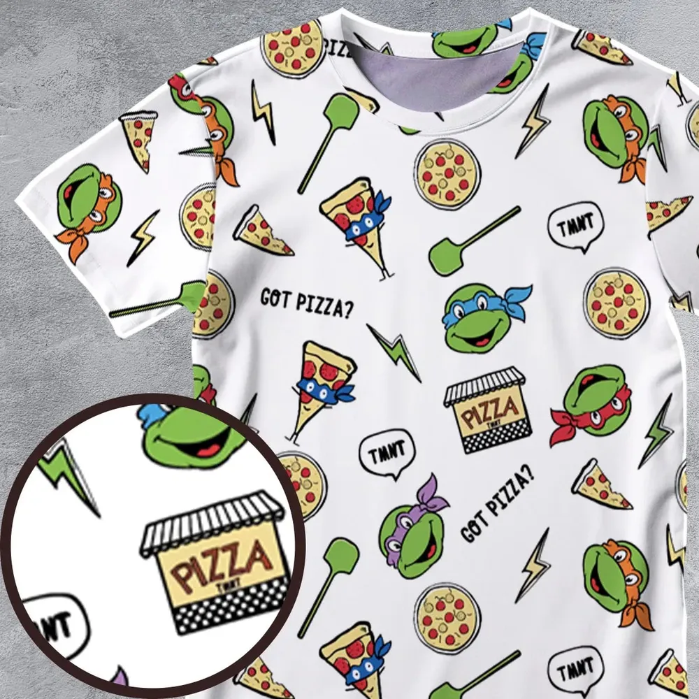 Got Pizza Teenage Mutant Ninja Turtles All-Over Print Unisex T-Shirt - 4