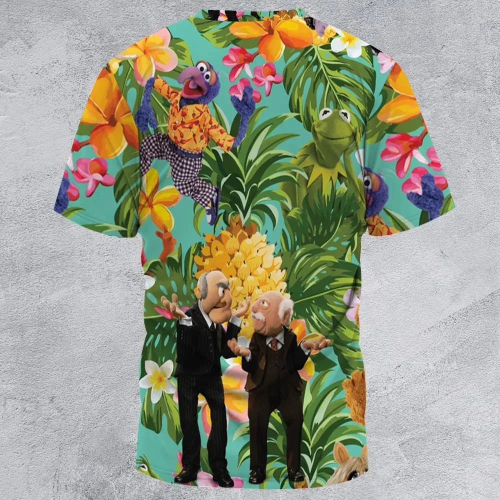Statler And Waldorf Muppets Tropical All-Over Print Unisex T-Shirt - 3