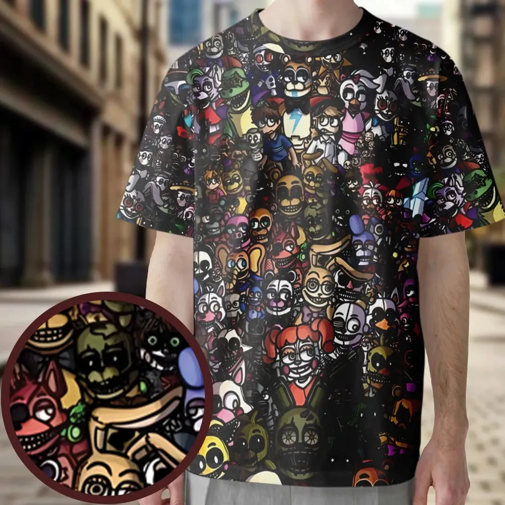 Doing A FNAF All-Over Print Unisex T-Shirt - 3