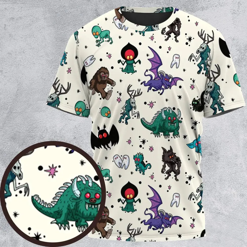 Cryptids of the Americas Cryptozoology Cryptids Monster All-Over Print Unisex T-Shirt - 2