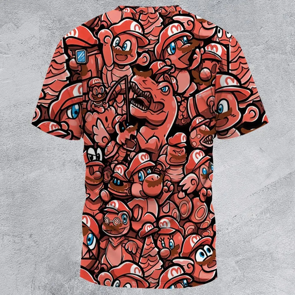 Cappy Party Mario Odyssey Super Mario All-Over Print Unisex T-Shirt - 2