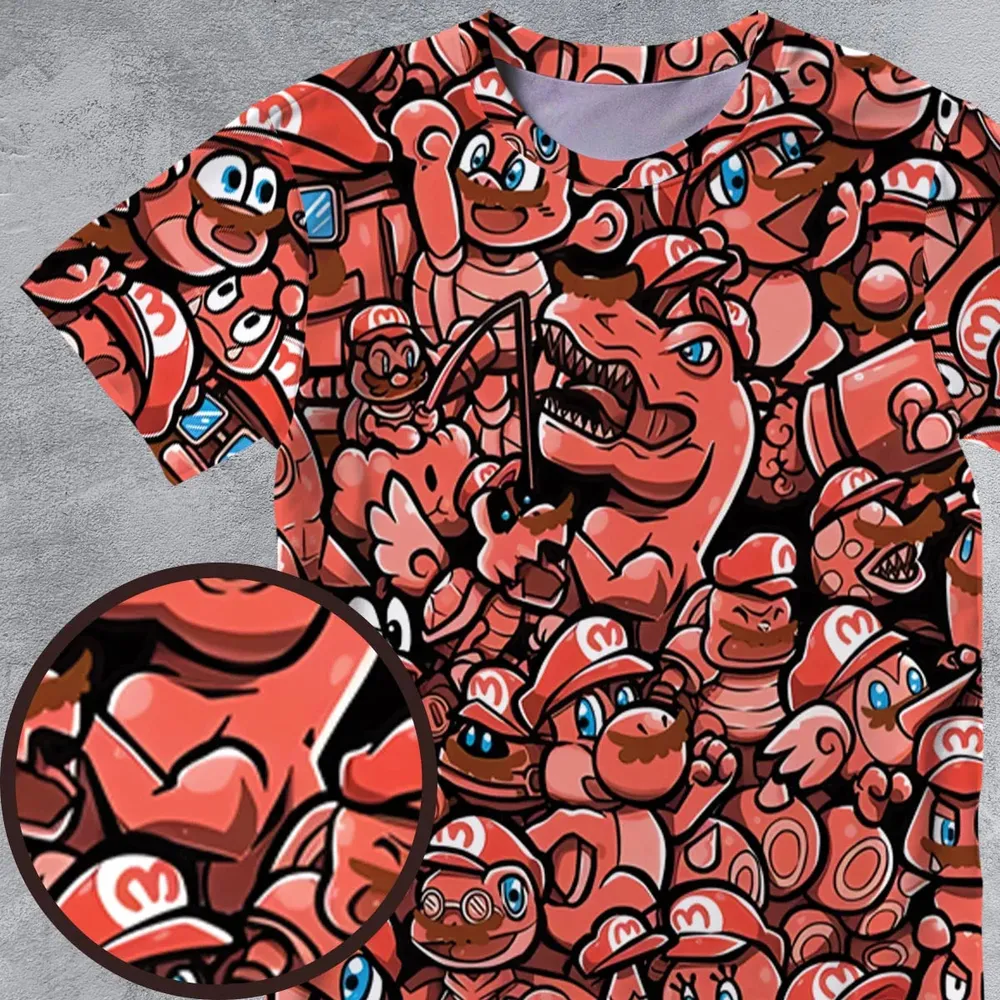 Cappy Party Mario Odyssey Super Mario All-Over Print Unisex T-Shirt - 4