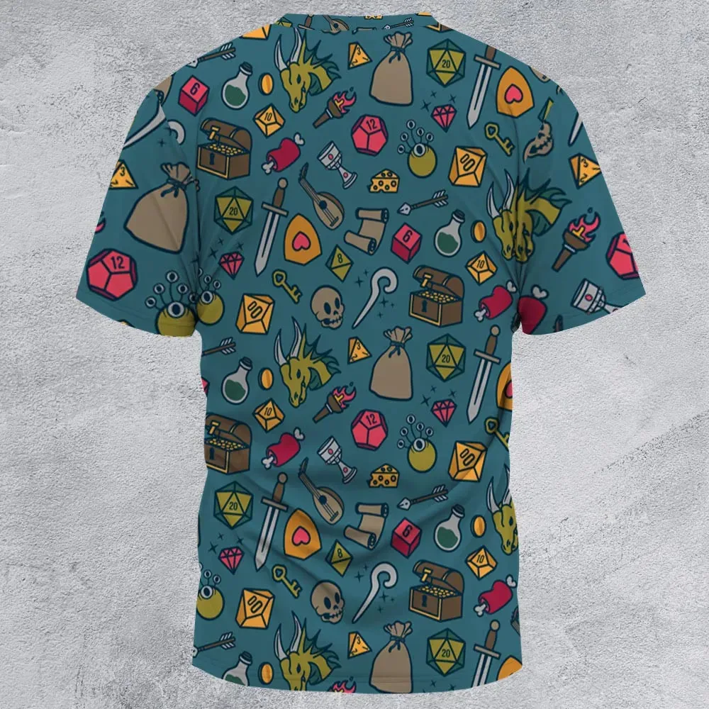 Play Your Role DnD All-Over Print Unisex T-Shirt - 3