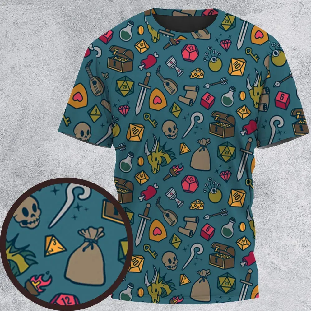 Play Your Role DnD All-Over Print Unisex T-Shirt - 2