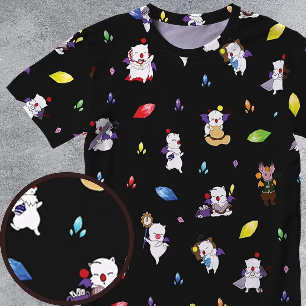 Moggle Final Fantasy All-Over Print Unisex T-Shirt - 4
